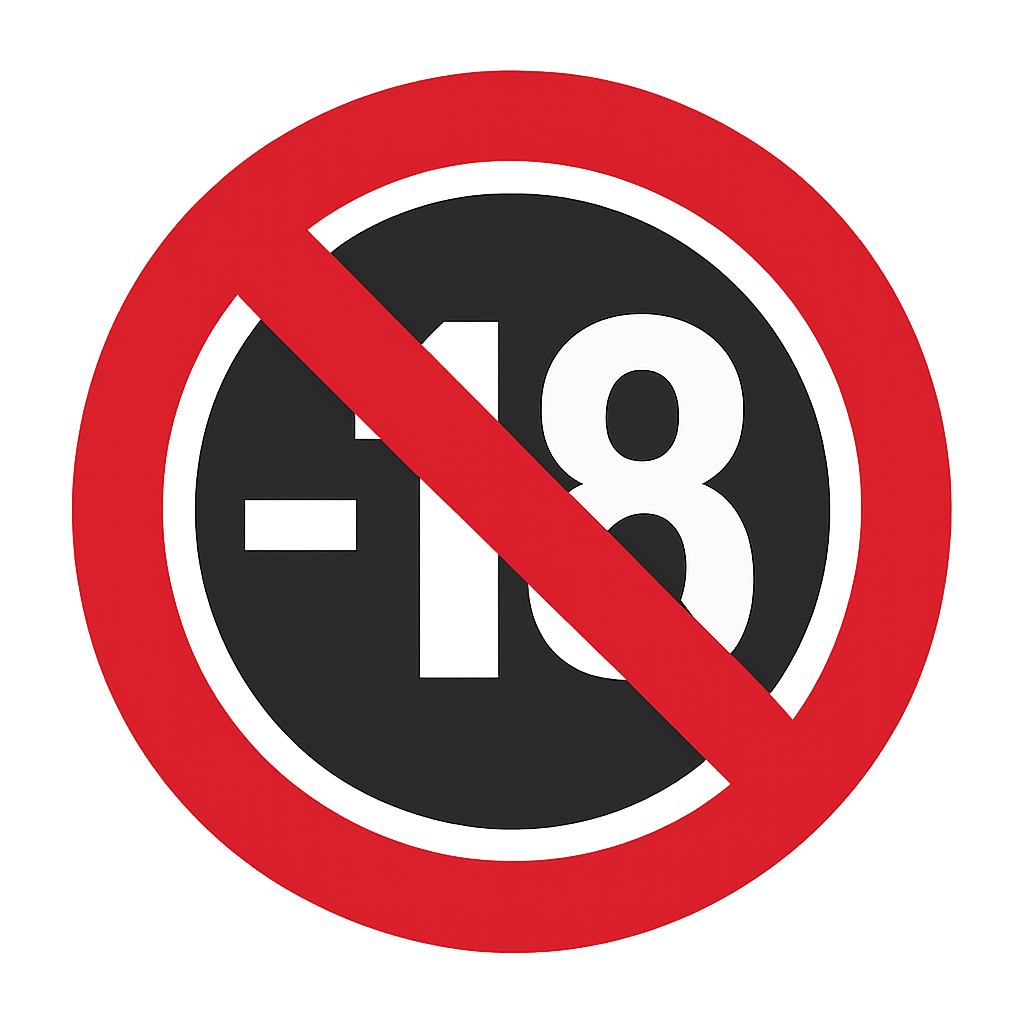 Interdit aux moins de 18 ans